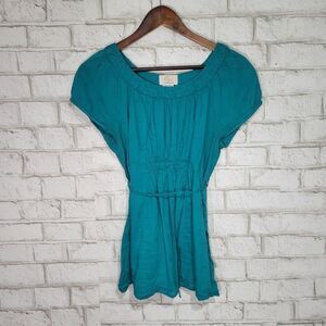 Oh Baby by Motherhood teal short sleeve top